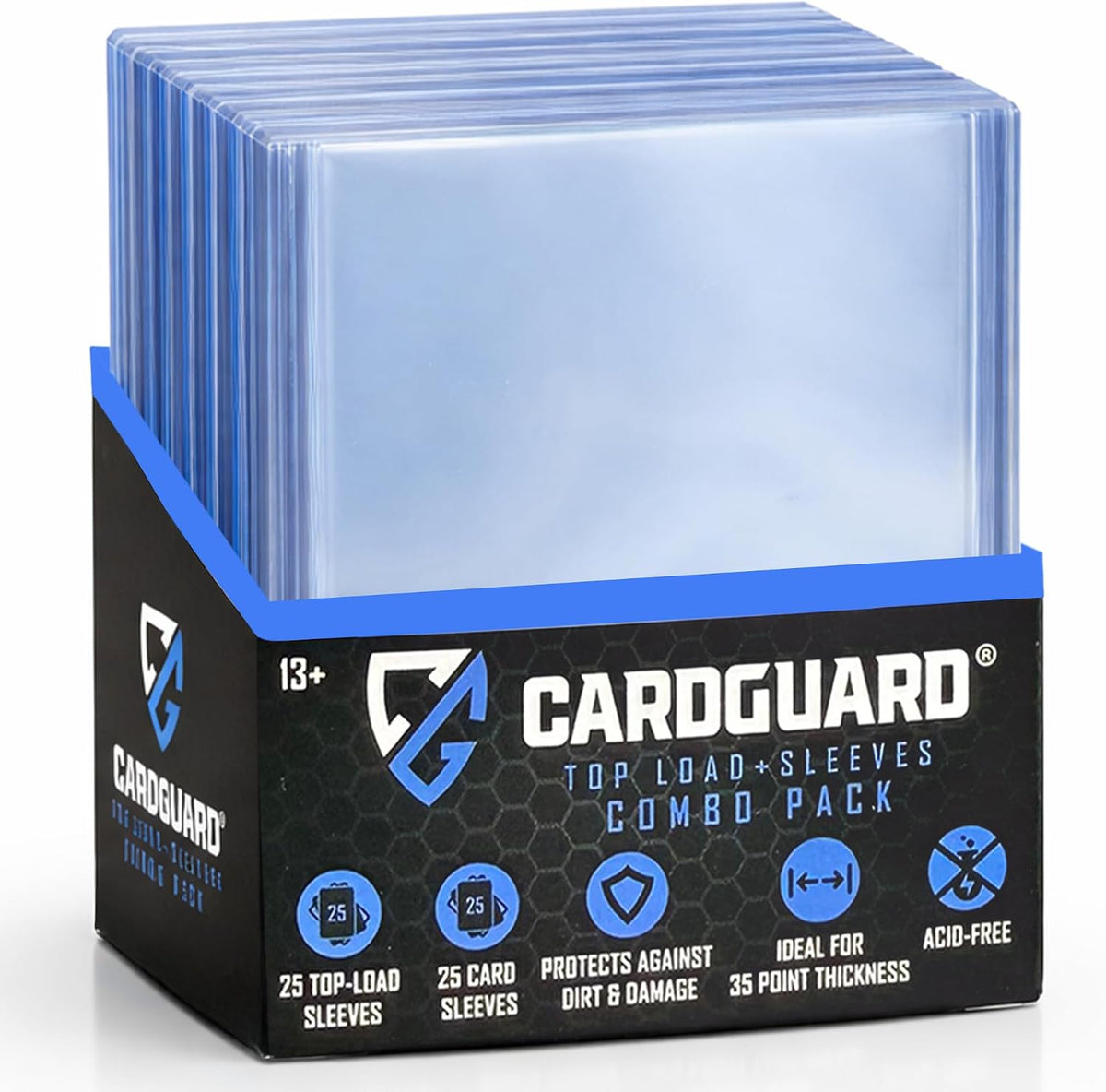 CARDGUARD 25 Top Loaders y 25 Penny Sleeves